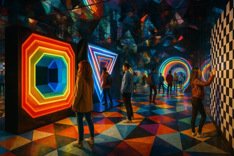 Interaktive Ausstellung der optischen Täuschungen in Amsterdam